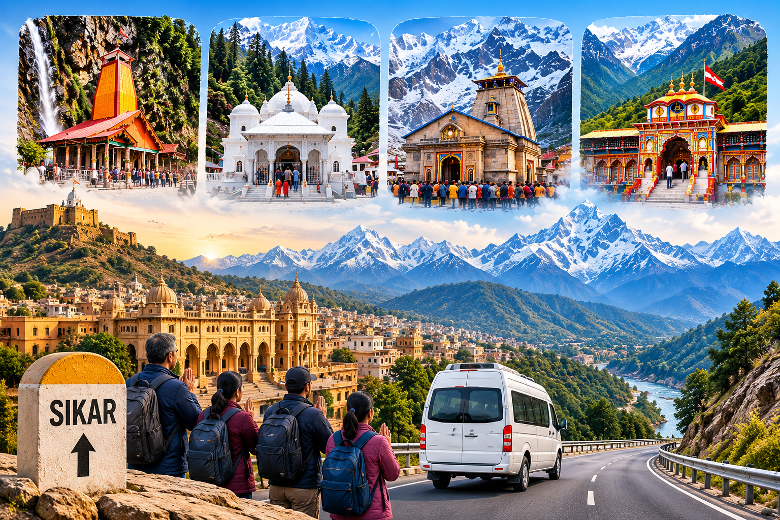 Sikar to Char Dham Yatra Standard Tour Packages Cost